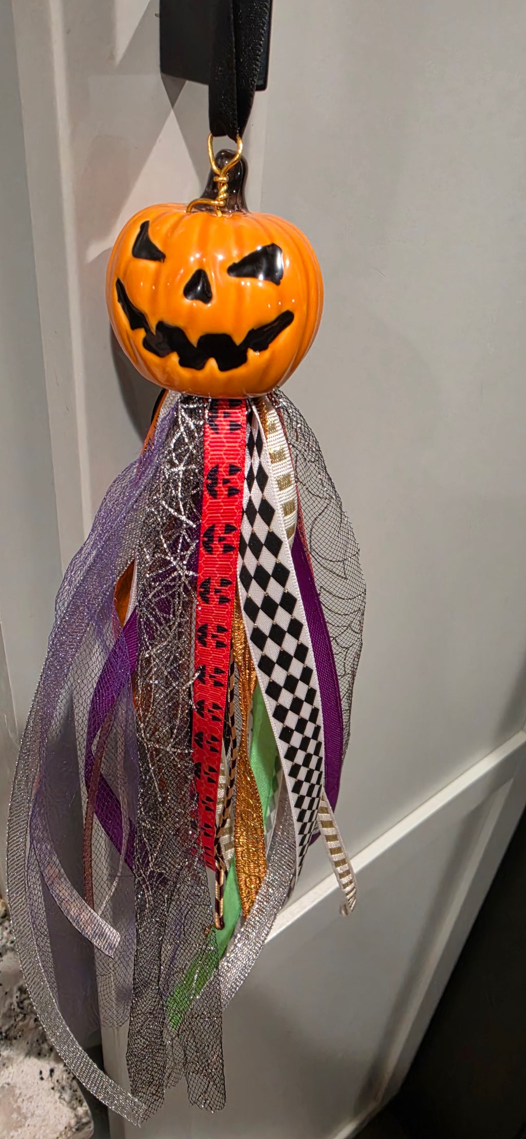 Halloween Pumpkin Salt Shaker Tassel